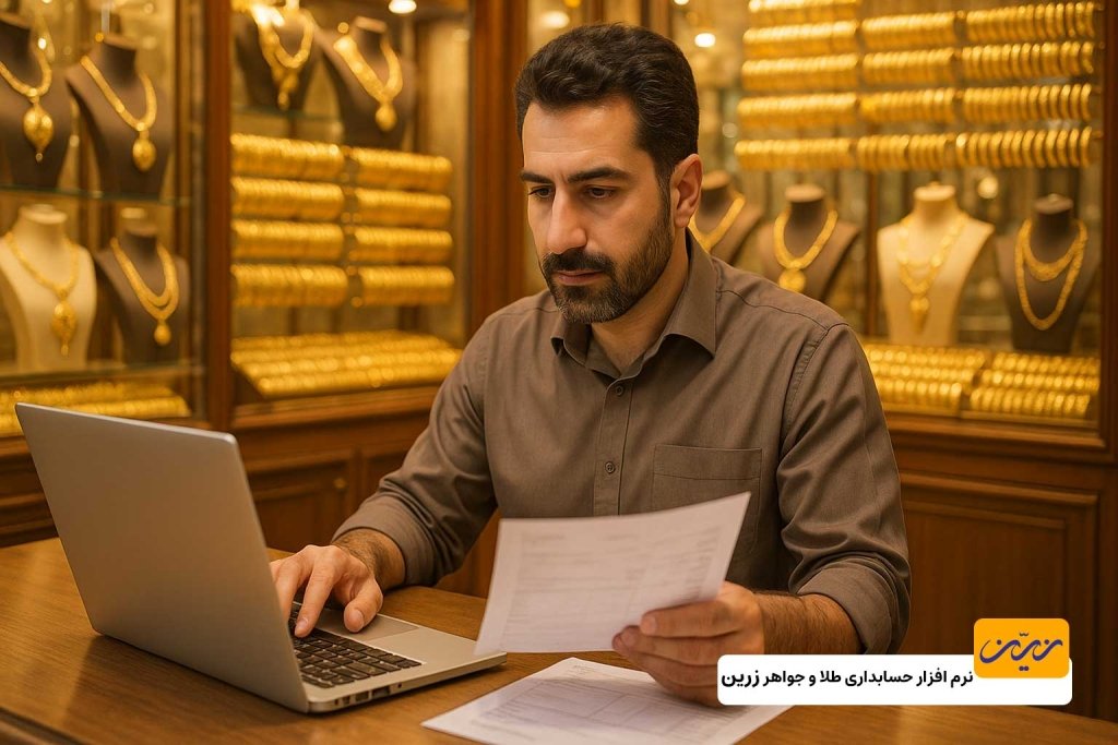 برنامه حسابداری طلا و جواهر