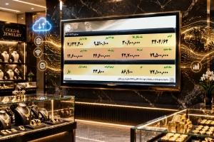 تابلو نمایشگر قیمت طلا